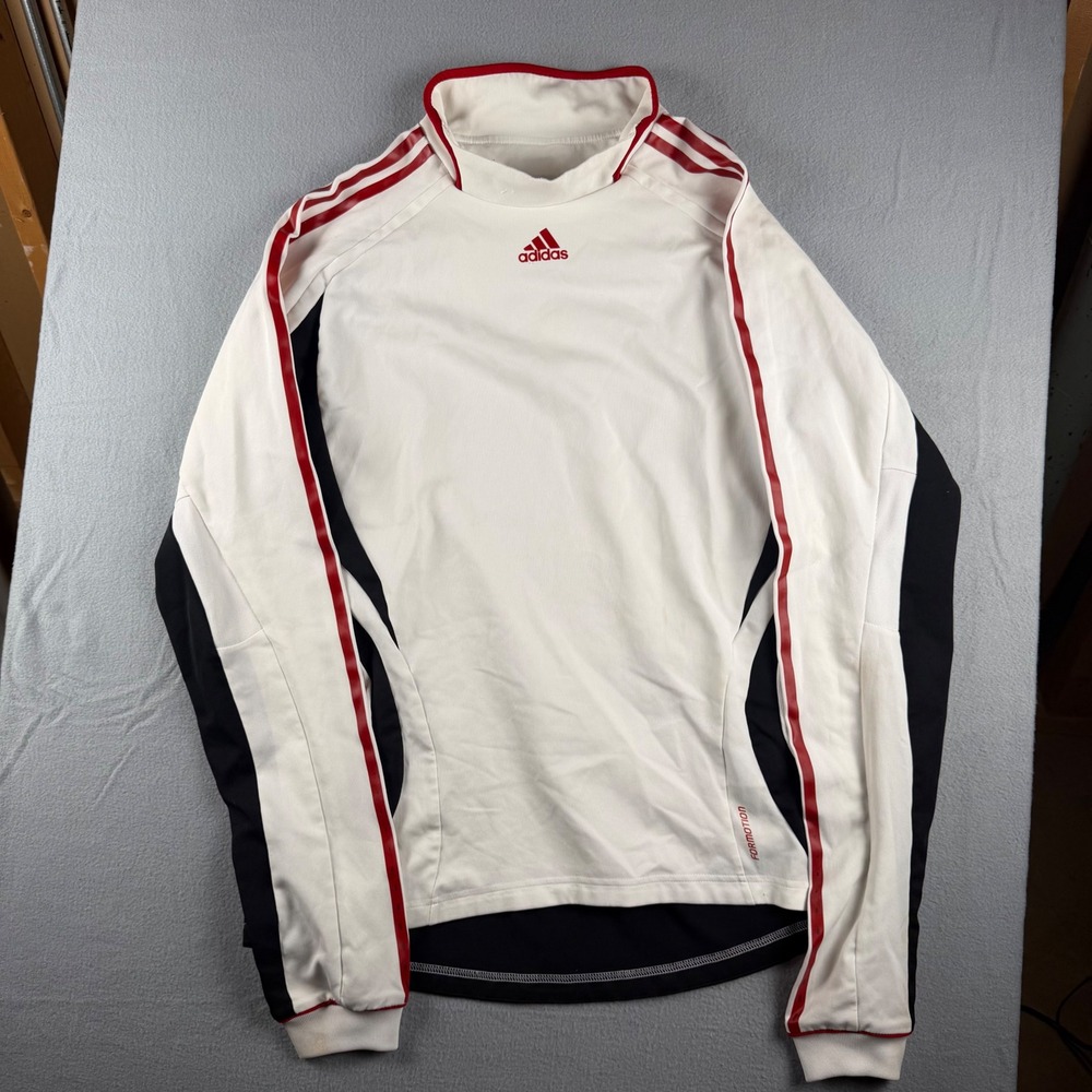 Adidas Formotion ClimaWarm Long Sleeve Training Top White Black Red Mens Large